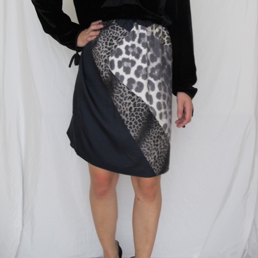 Dried van noten leapord print skirt